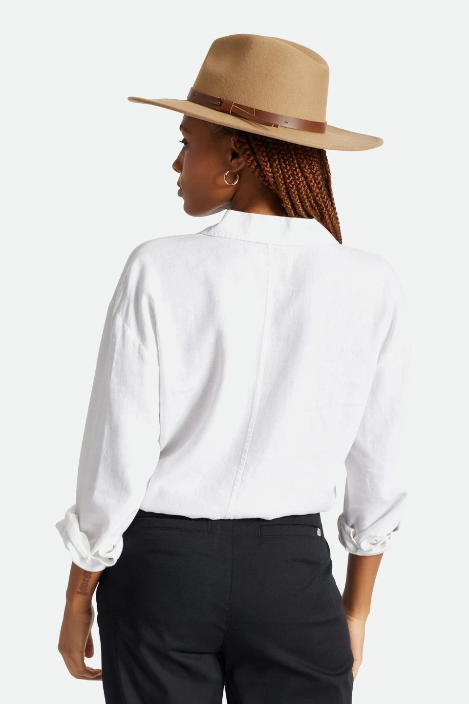 Brixton Field Proper Timberwolf Taupe Wool Felt Hat 6 Brixton Field Proper Timberwolf Taupe Wool Felt Hat - Image 4