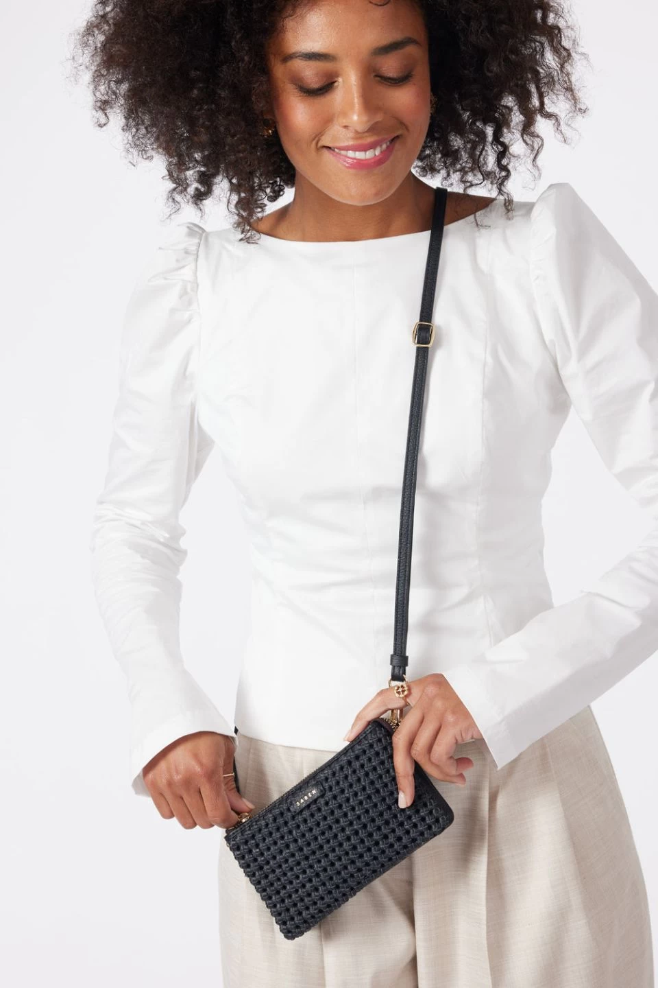 Lily Black Braid Crossbody Bag 5 Lily Black Braid Crossbody Bag - Image 3