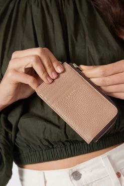 Winona Taupe Leather Card Holder 8 Winona Taupe Leather Card Holder -Fashion Clothing Store sabenss23winonataupe2 5000x 1 1