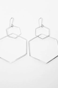 Hexagon 2 Piece Earring