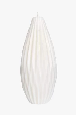 Sophie Tall White Uncented Candle H15cm X W7cm