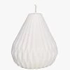 Sophie White Pear Shaped Candle Unscented H8cm X W8cm -Fashion Clothing Store sophiewhitepearshapedcandel