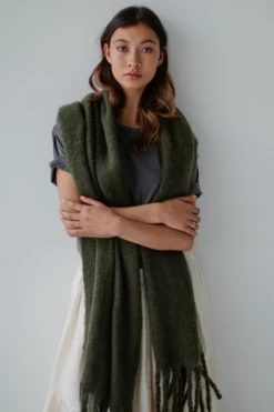 So Snug Forest Green 50% Recycled Polyester 50% Polyester Scarf