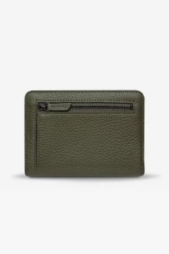 Popular Problems Khaki Wallet -Fashion Clothing Store status anxiety wallet popular problems khaki back