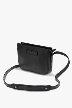 In Her Command Curved Base Black Cross Body Bag With Stud Detail 7 In Her Command Curved Base Black Cross Body Bag With Stud Detail -Fashion Clothing Store statusanxietyincommandbag2