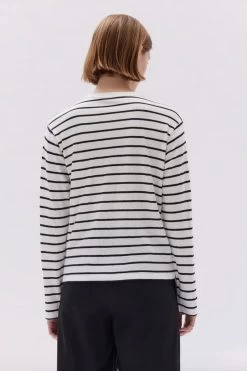 Rhode White Navy Stripe Long Sleeve Tee -Fashion Clothing Store stripetee2 720x 2x d7157b01 487c 4c4a a73e bcb90e823f8b