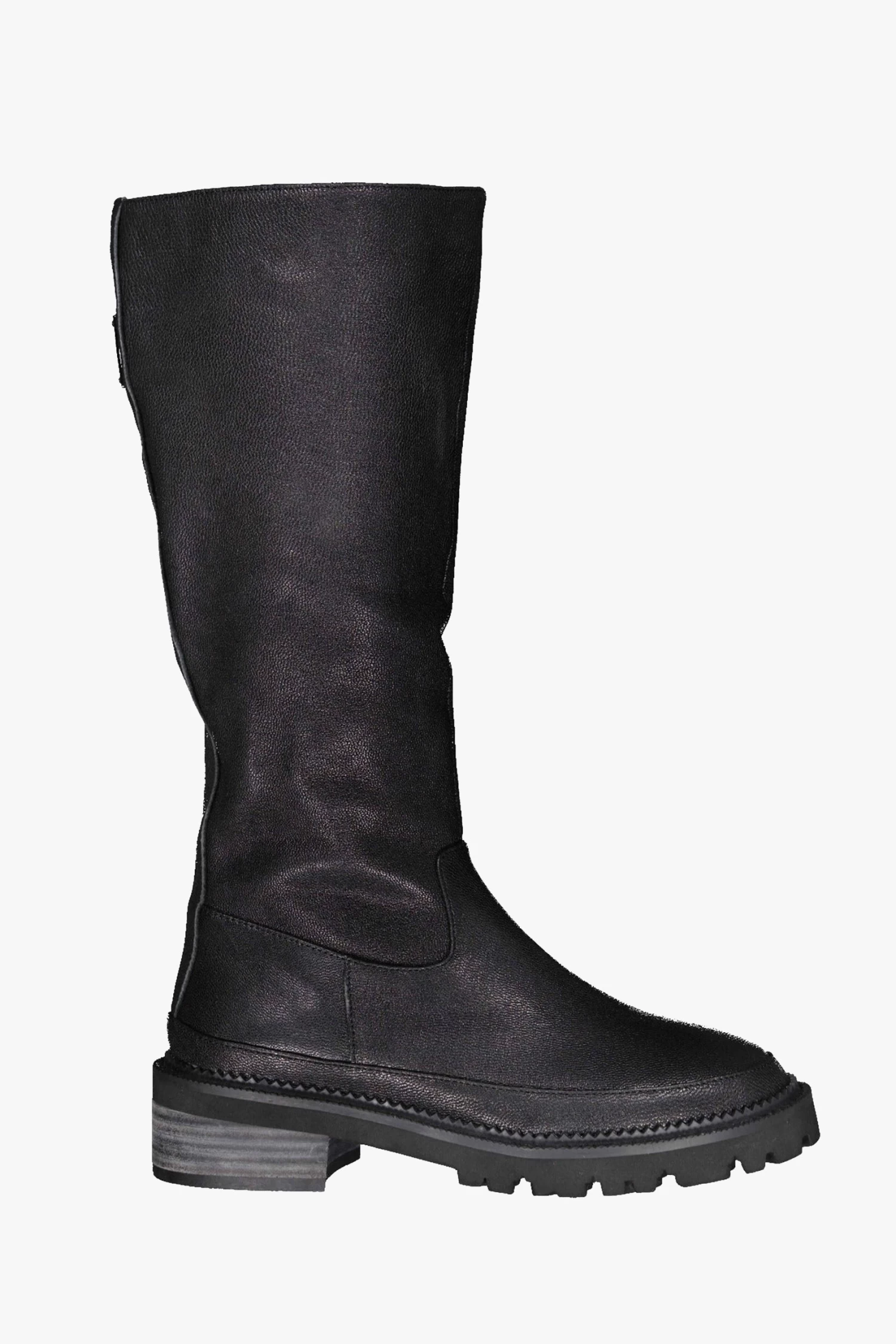 Taylor Hi Zip Up Black Leather Boot 3 Taylor Hi Zip Up Black Leather Boot