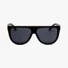 The Coco Flat Top Rounded Black With Black Lens Sunglasses 2 The Coco Flat Top Rounded Black With Black Lens Sunglasses -Fashion Clothing Store thecoco