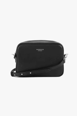 The 1995 Silver Zip Crossbody Nappa Bag Black Leather