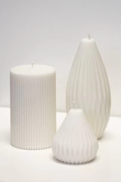 Silo White Candle Unscented H9cm X W7cm 5 Silo White Candle Unscented H9cm X W7cm -Fashion Clothing Store threecandles