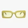 Twiggy Olive Eco Square Sunglasses 2 Twiggy Olive Eco Square Sunglasses -Fashion Clothing Store twiggymilkygreen1