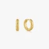 Ania Haie Smooth Operators Gold Twisted Huggie Earrings -Fashion Clothing Store twistedgoldhoops