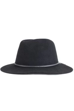 Brixton Wesley Fedora Black Wool Felt Hat 9 Brixton Wesley Fedora Black Wool Felt Hat -Fashion Clothing Store wesley blk