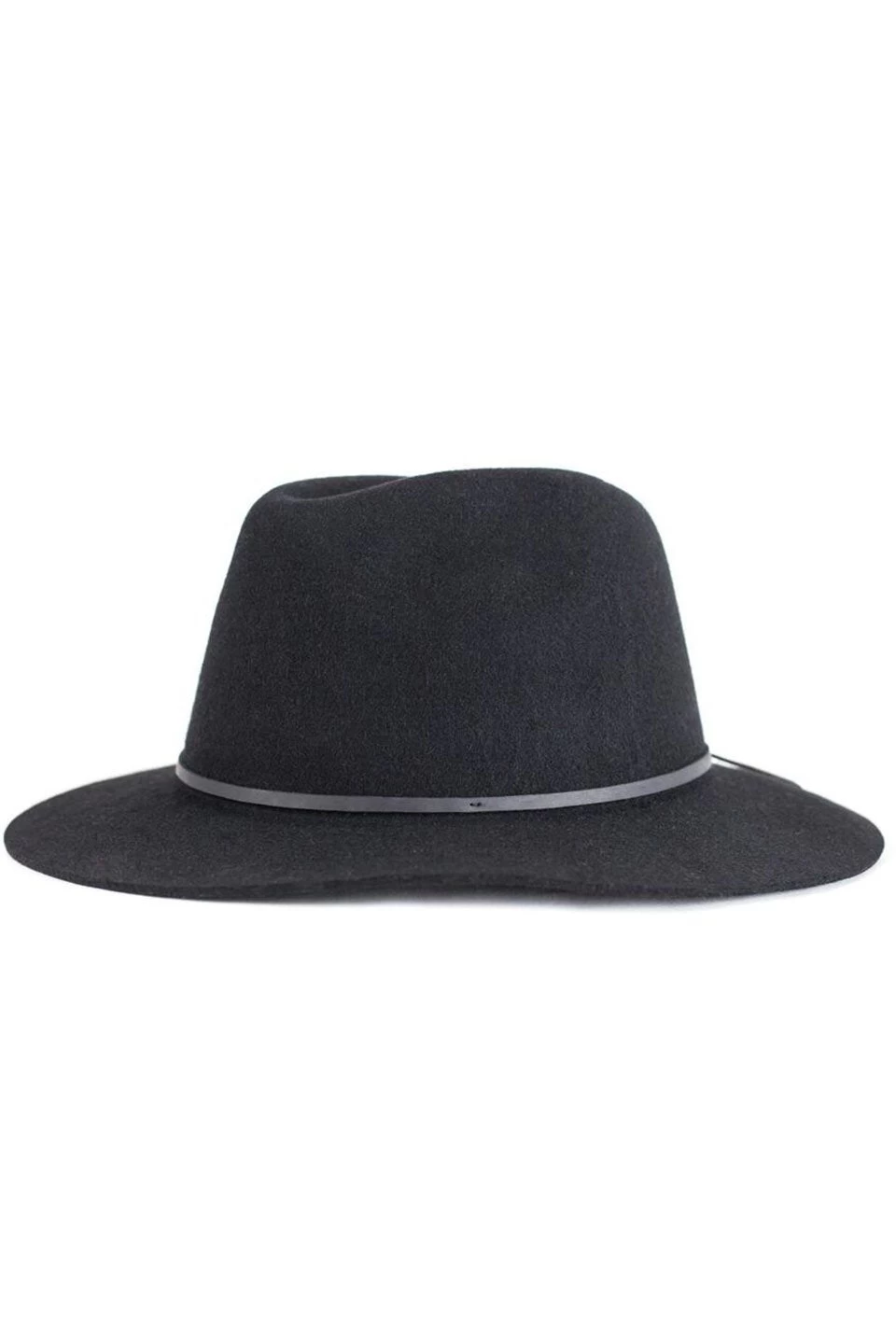 Brixton Wesley Fedora Black Wool Felt Hat 6 Brixton Wesley Fedora Black Wool Felt Hat - Image 4