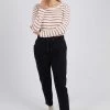 Alena Black Lounge Pant 2 Alena Black Lounge Pant -Fashion Clothing Store white and co elm alena lounge pant black 2 1000x 1