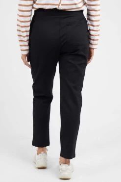 Alena Black Lounge Pant 9 Alena Black Lounge Pant -Fashion Clothing Store white and co elm alena lounge pant black 3 1000x 2