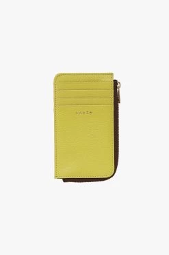 Winona Citrine Leather Card Holder