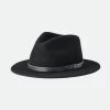 Brixton Messer Fedora Black Black Wool Felt Hat 2 Brixton Messer Fedora Black Black Wool Felt Hat -Fashion Clothing Store xw7puu6nmiec3ym7rehl