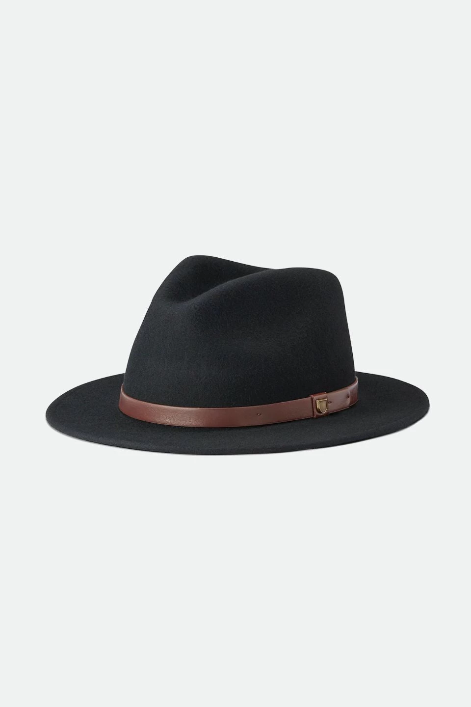 Brixton Messer Fedora Black Wool Felt Hat 3 Brixton Messer Fedora Black Wool Felt Hat